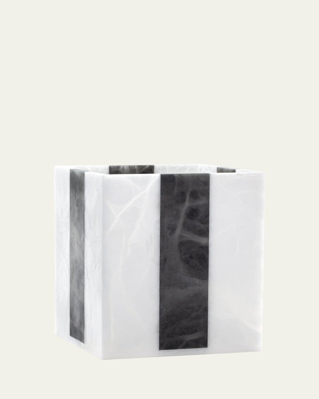 Banda Alabaster Wastebasket